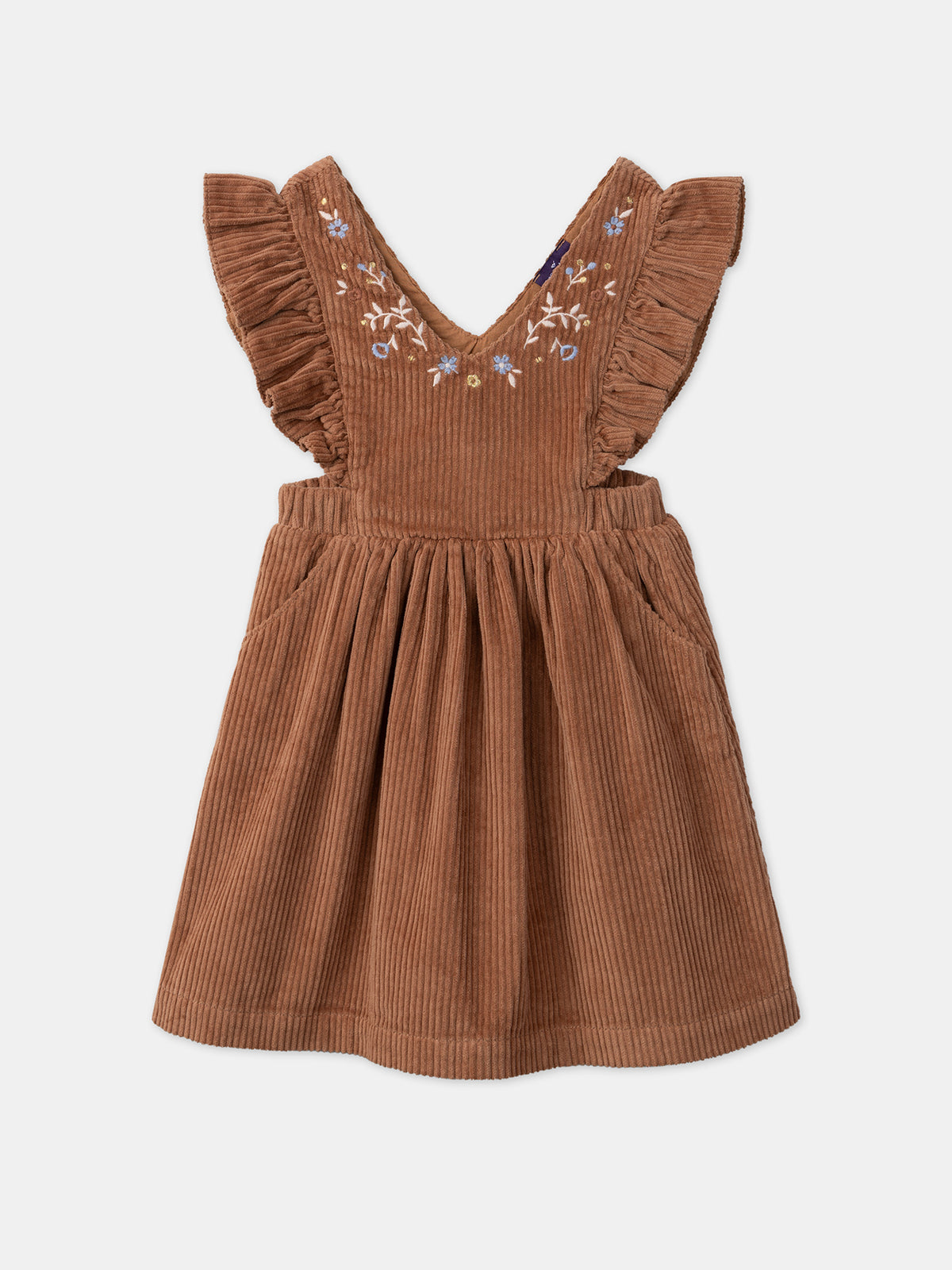 Robe Fille Isobella & Chloé - Velours Et Taffetas Marron - Taille 6X - Sans Manches, Genou - Neuve Avec étiquettes