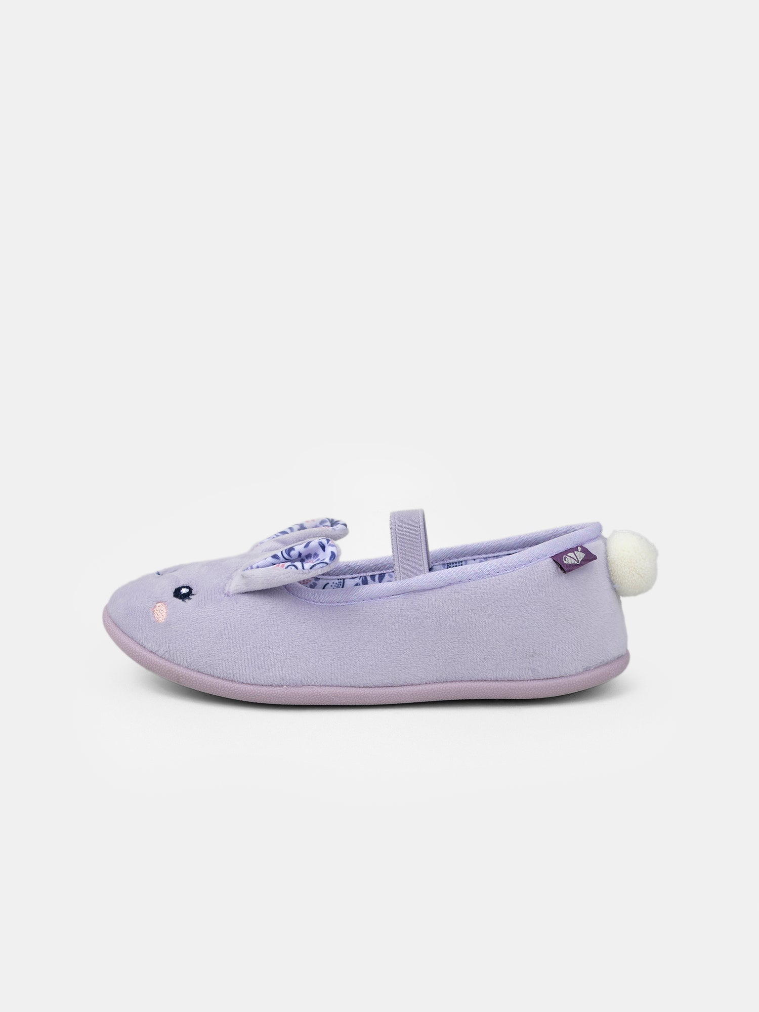 Chaussons violets lapin Fille