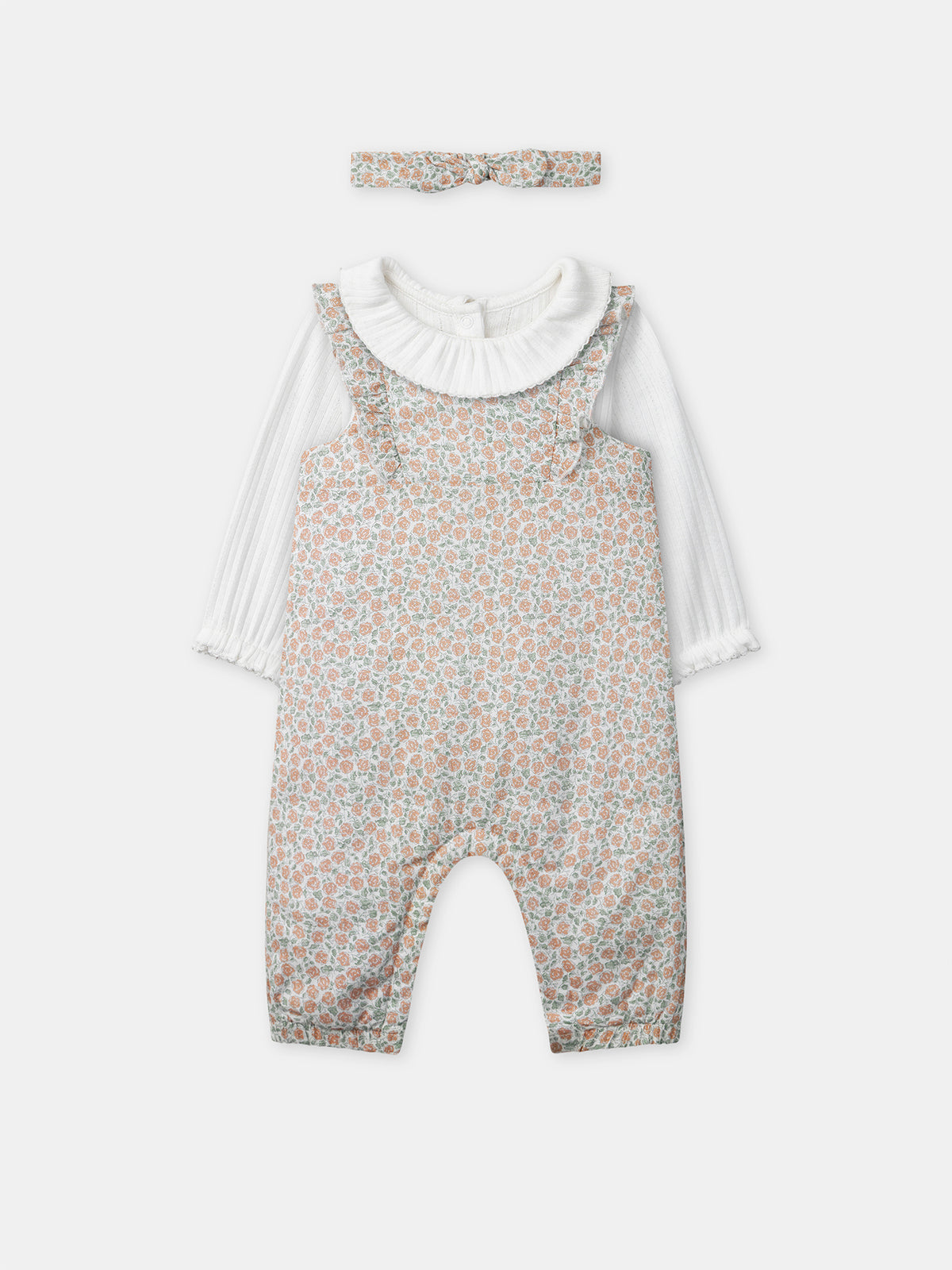 Combinaison D'été Colorée Pour Bébé Fille - Avec Bandeau Assorti - Neuf Avec étiquettes