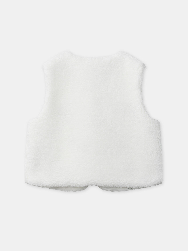Ensemble t-shirt imprimé cerf + gilet + pantalon Naissance Garçon