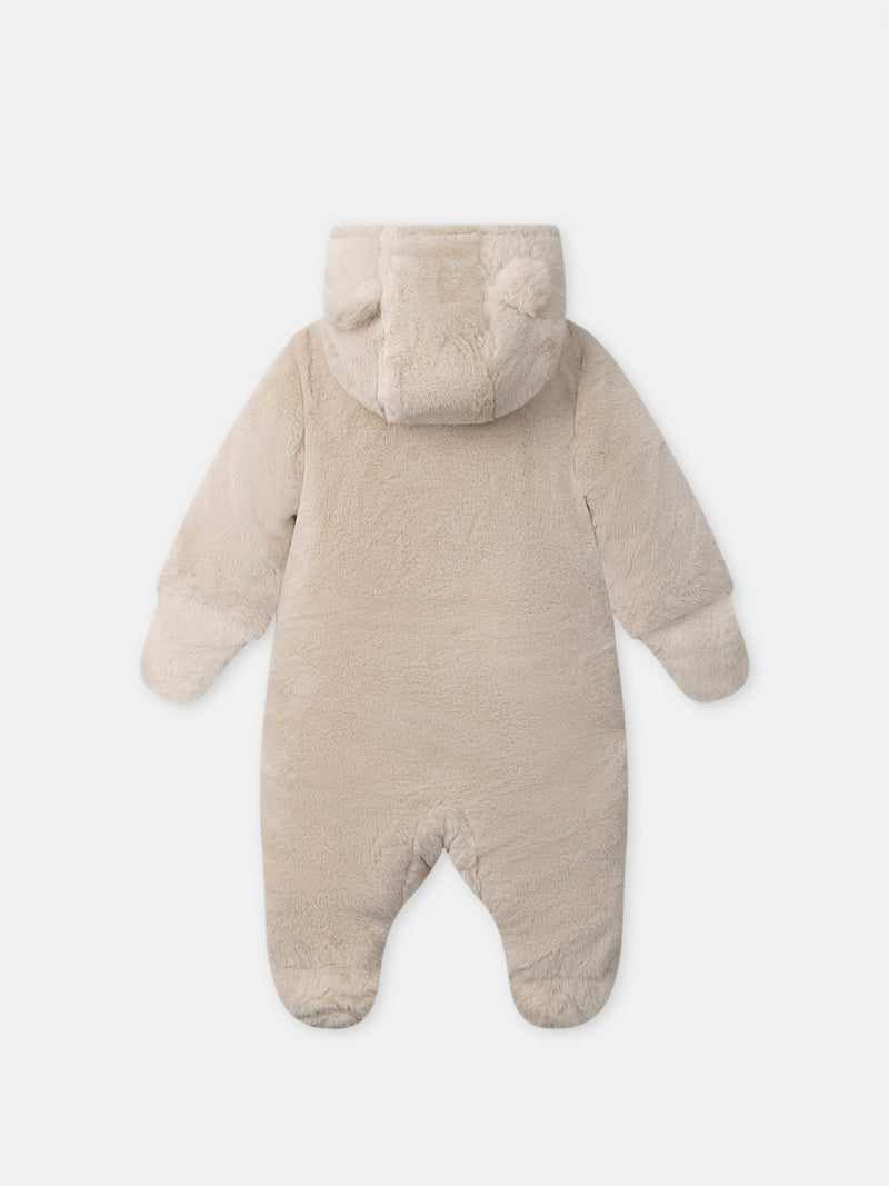 Pilote beige en fourrure Naissance Mixte