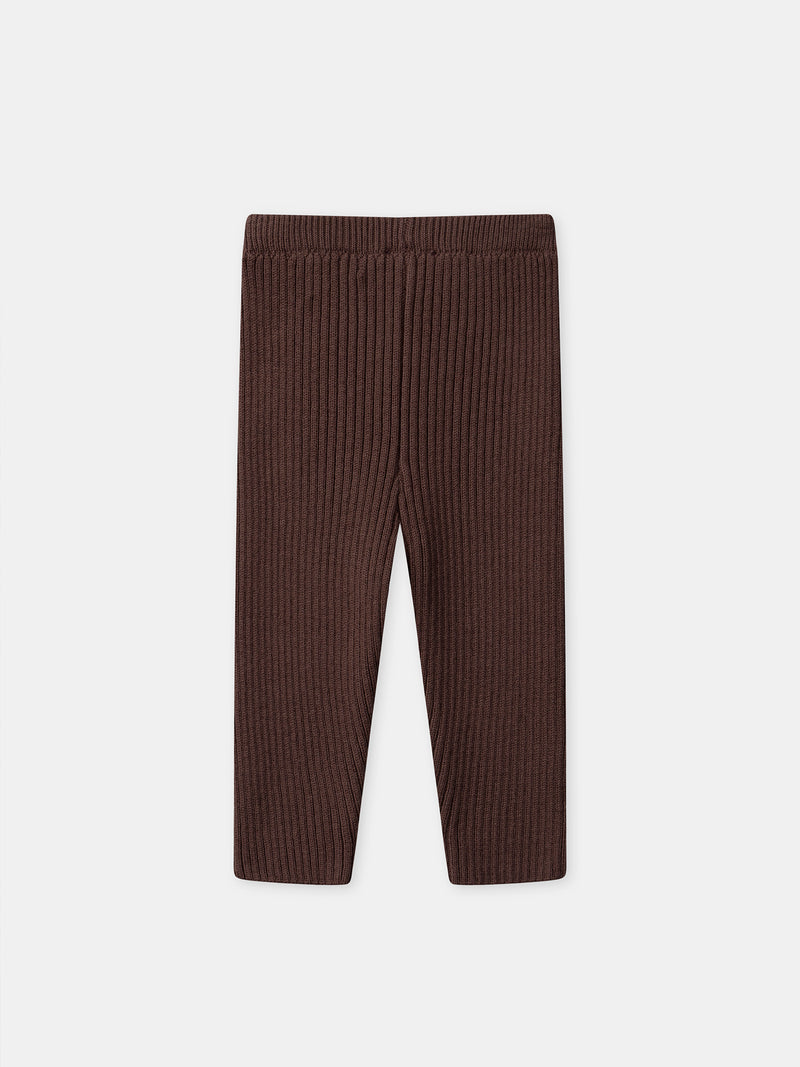 Legging marron foncé Bébé Fille