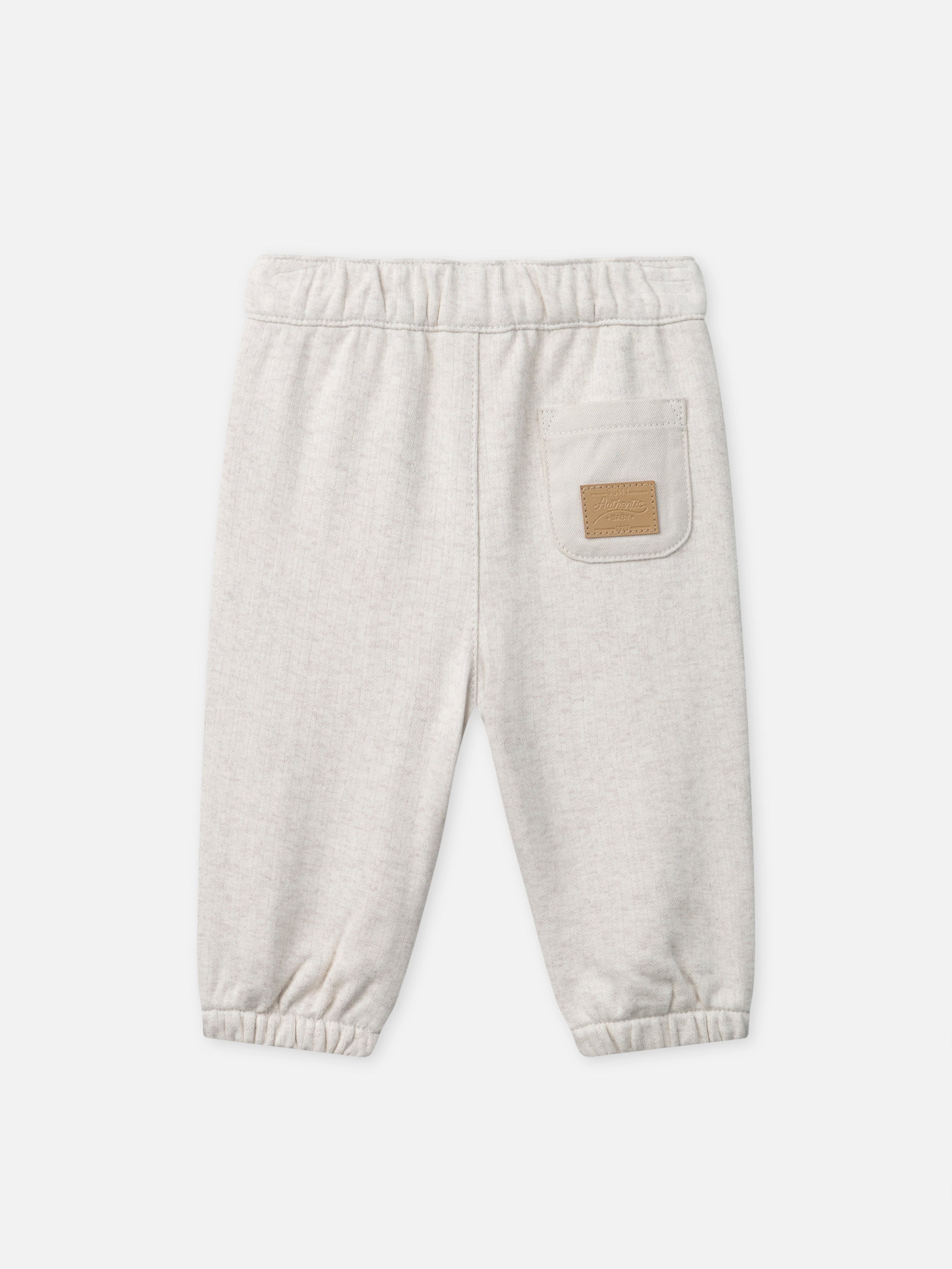 Pantalon écru visage animal Bébé Garçon