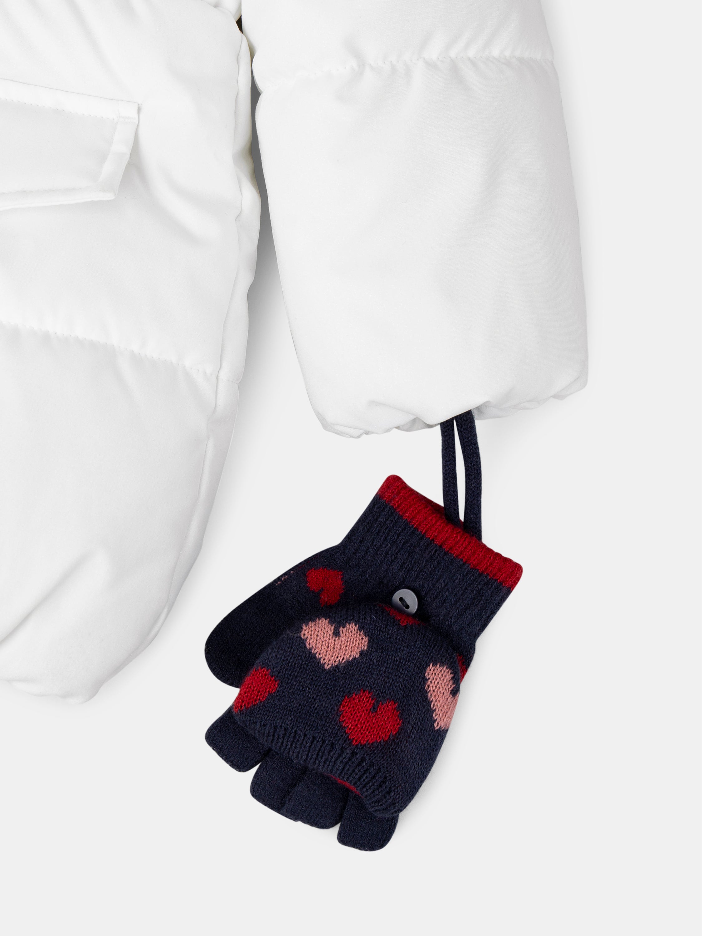 Doudoune blanche matelassée Fille