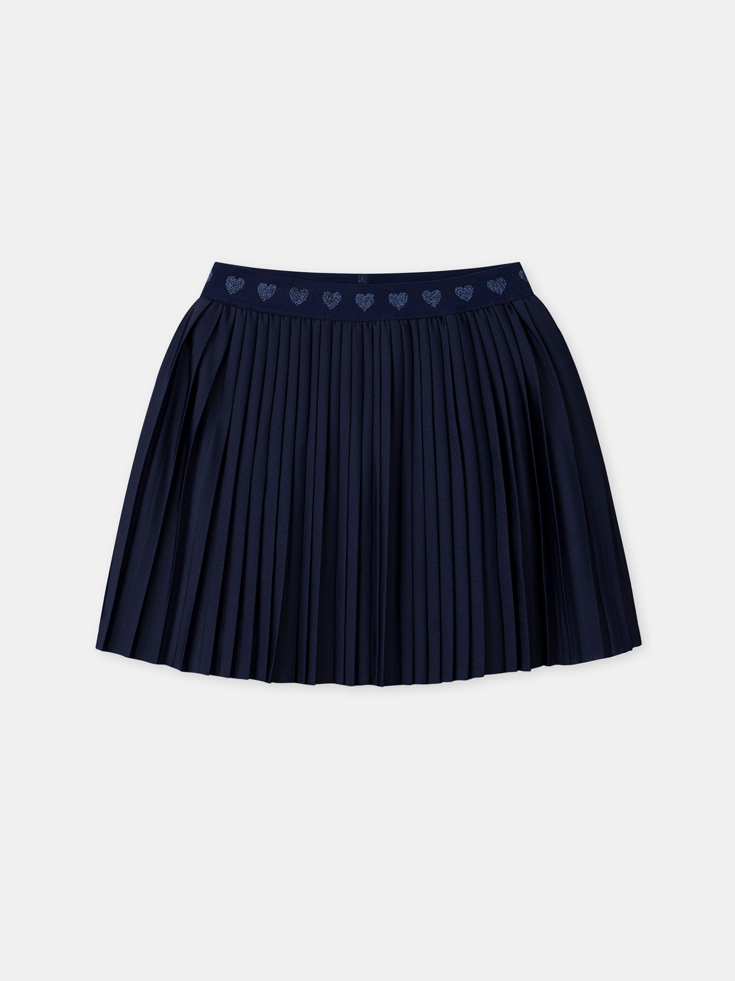 Jupe plissé bleu marine Fille