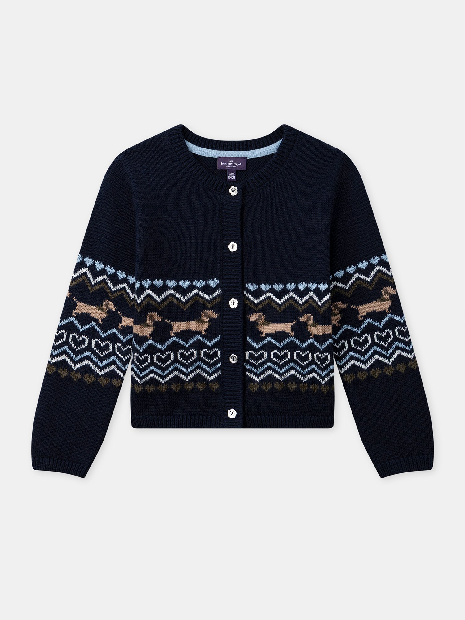 Cardigan fil métallique Better Cotton fille Blanc | Mayoral