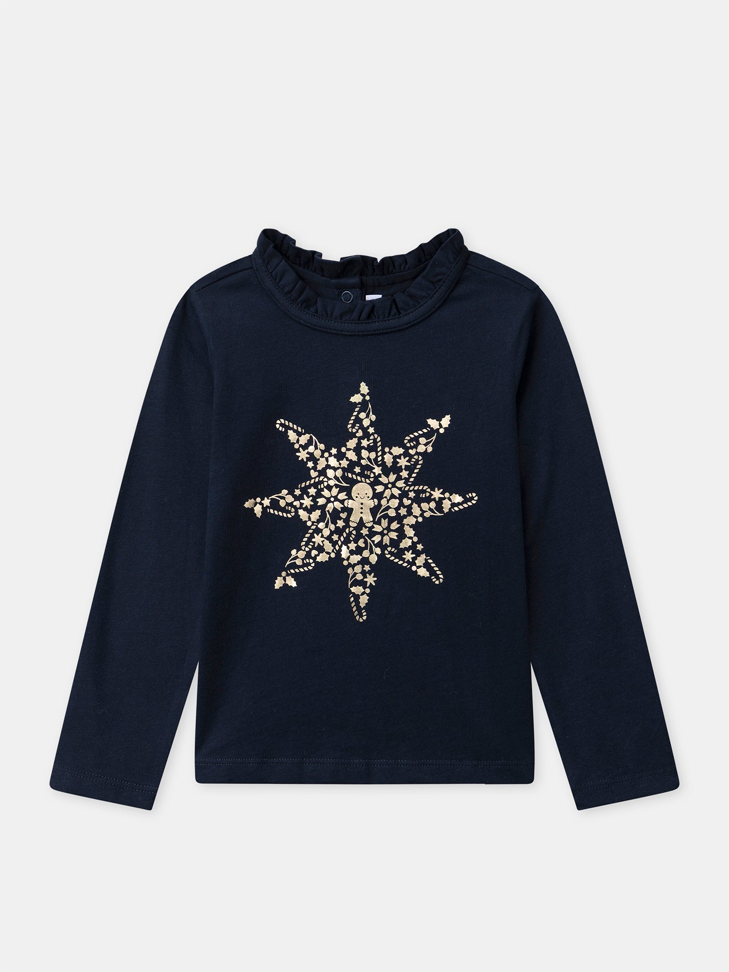 Tee-shirt manches courtes bleu marine avec abeilles fille 12 ans - Vêtements