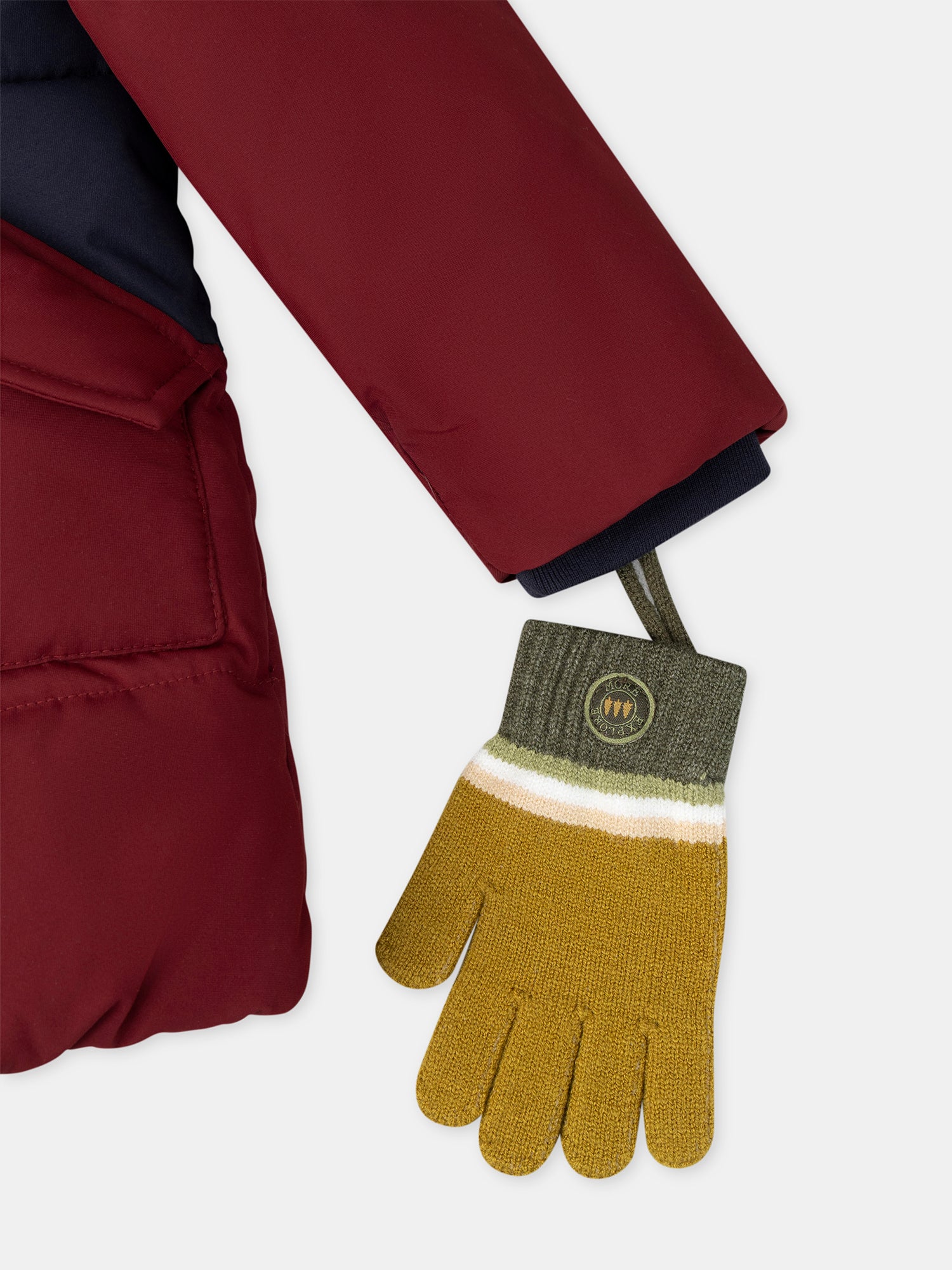 Doudoune bordeaux matelassée Garçon