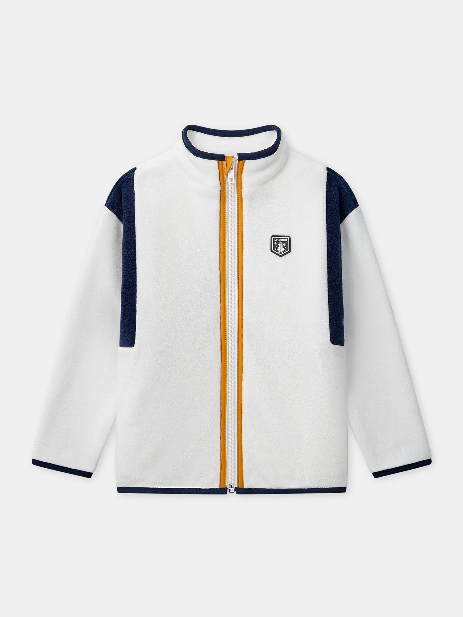 Gilet zippé blanc Garçon - Main Image