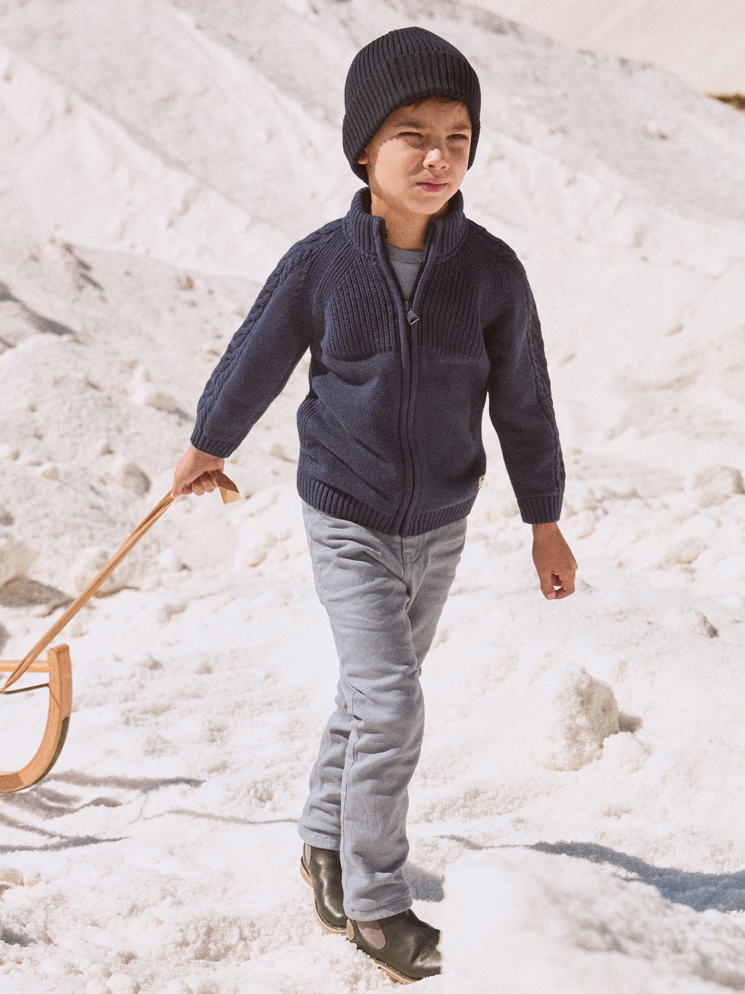 Pantalon bleu grisé Garçon