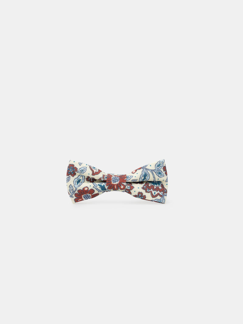3 barrettes écru imprimé fleuri ou rouge paillettés Fille