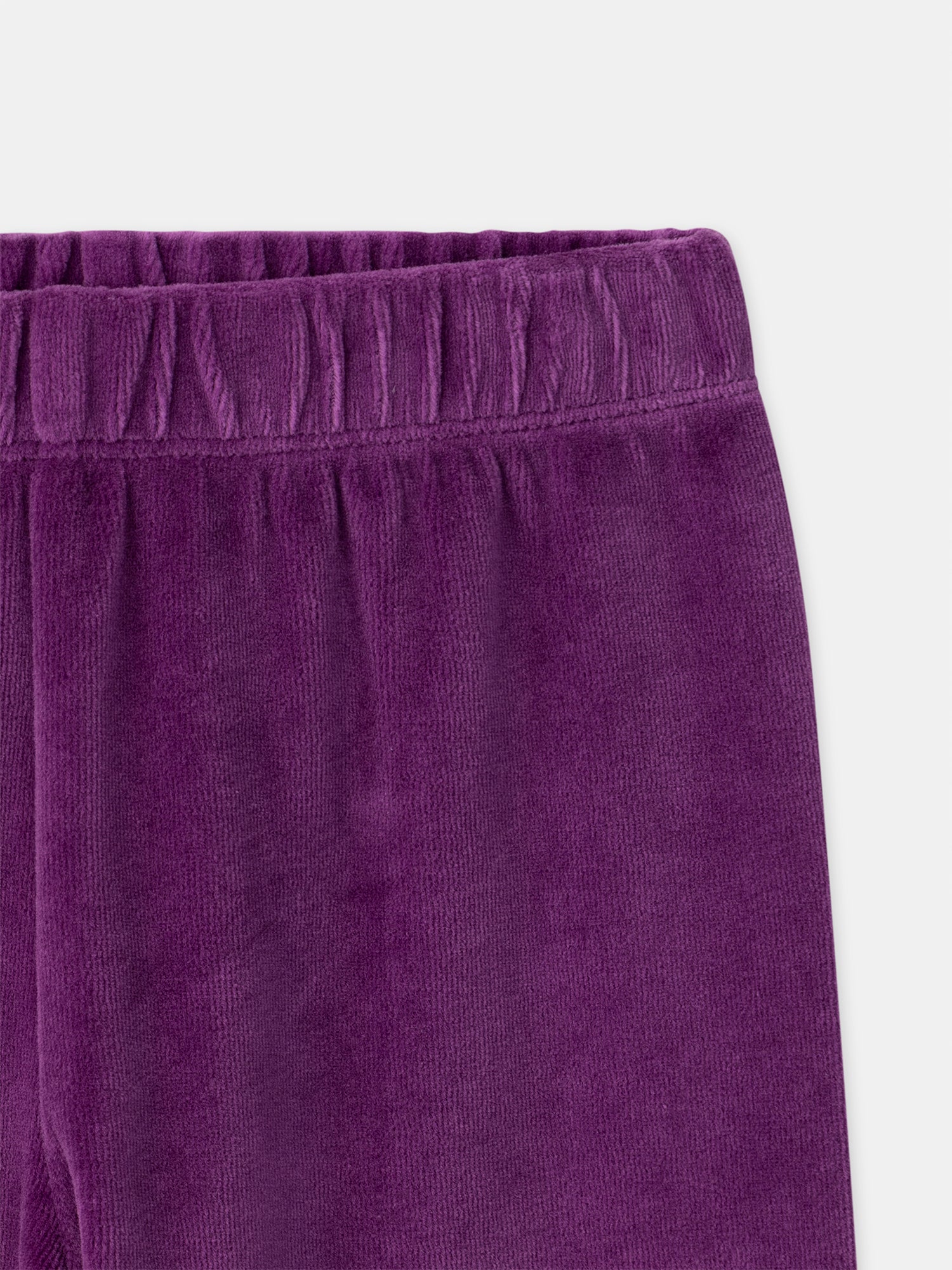 Pyjama violet en velours + Cape Fille