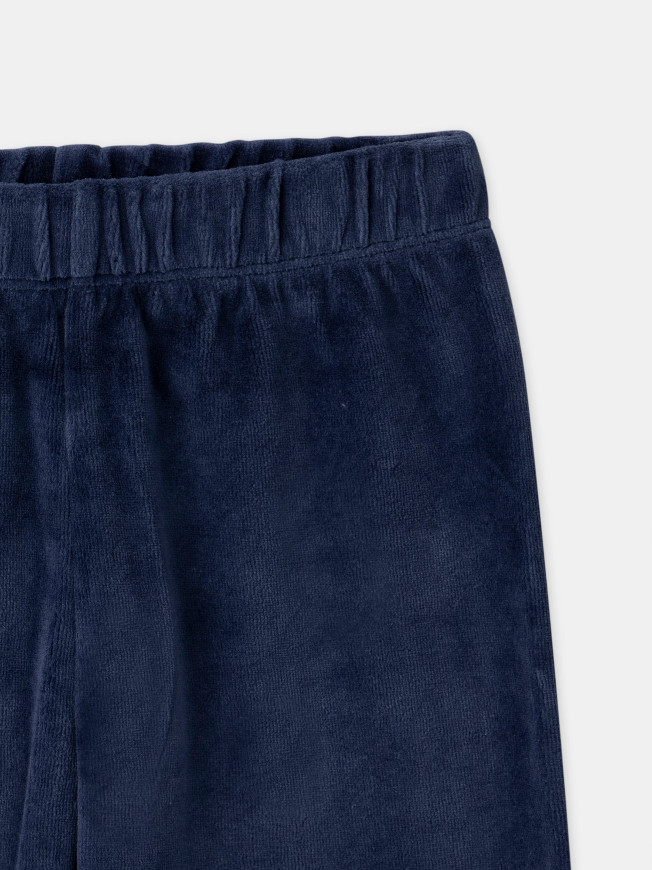 Pyjama bleu marine en velours + Cape Garçon