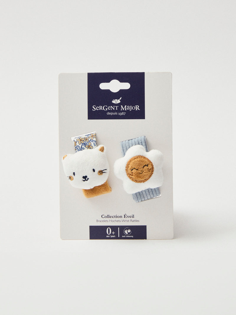 2 hochets chat ou fleur