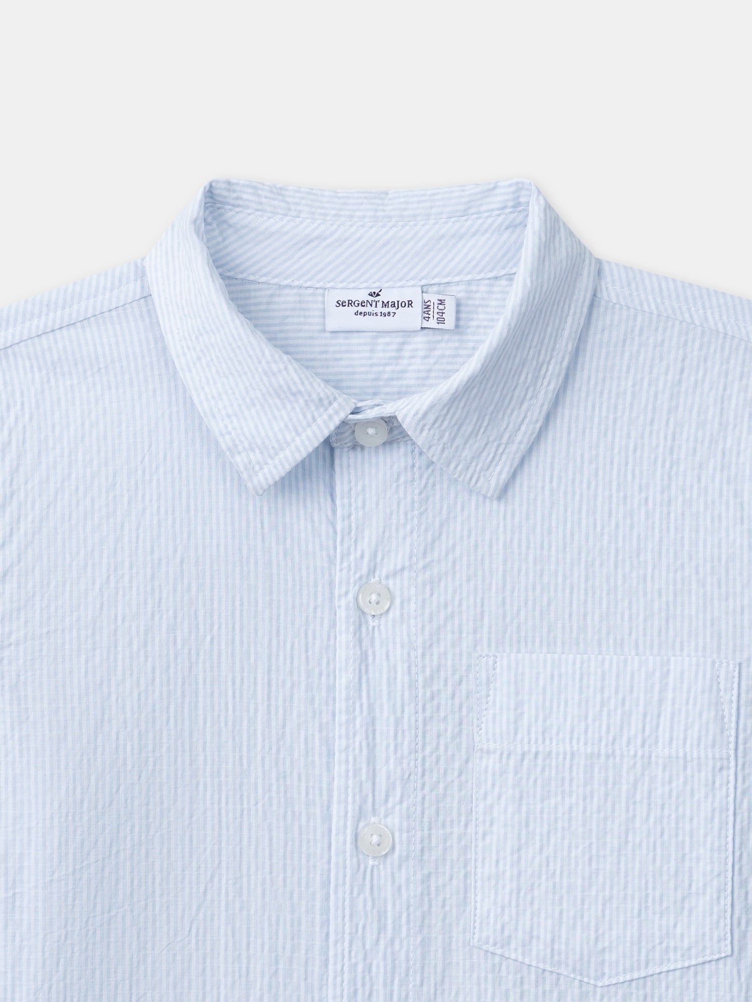 Chemise à rayures bleues Garçon