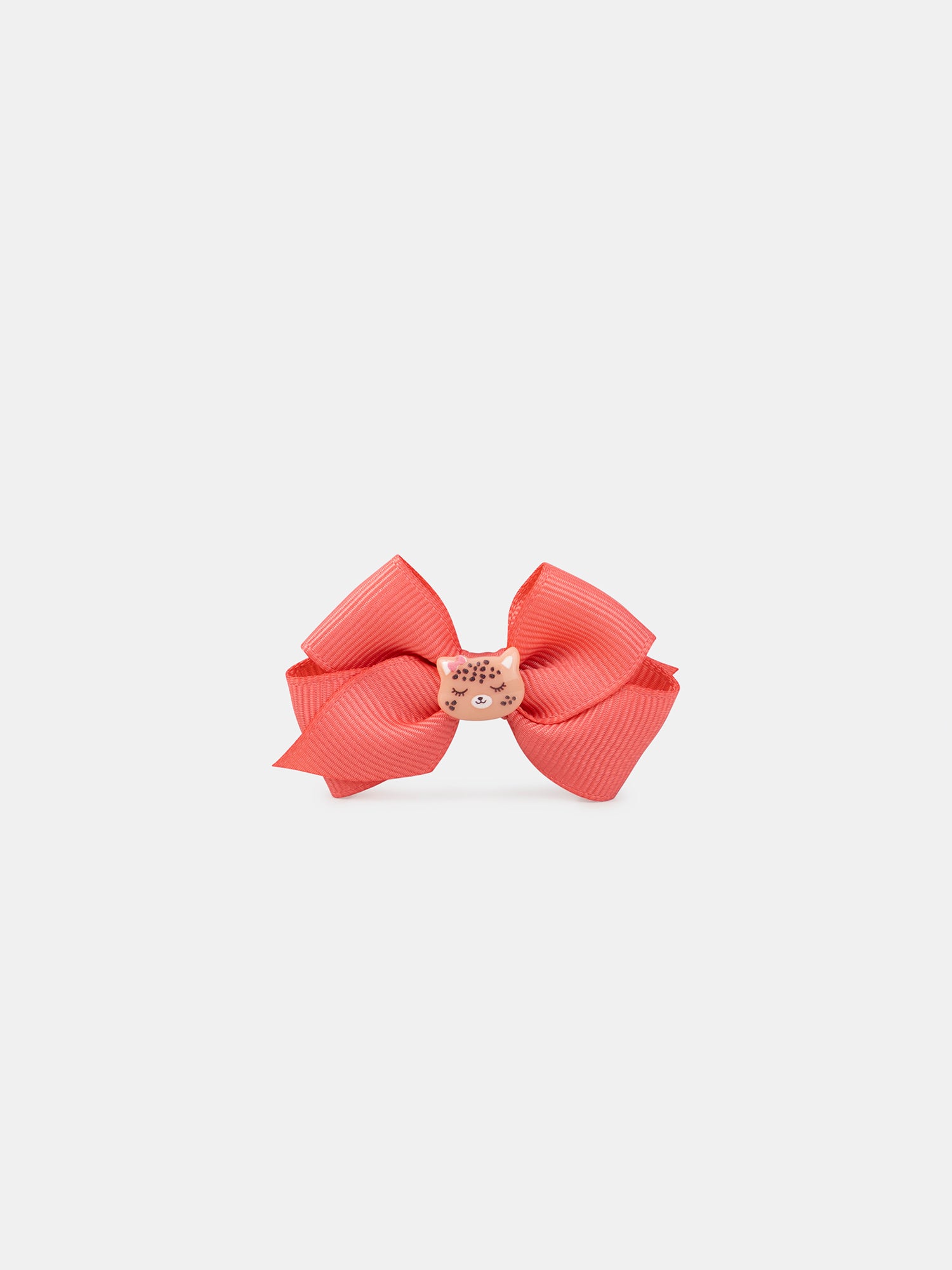 Lot de 2 barrettes nœuds charm léopard Fille