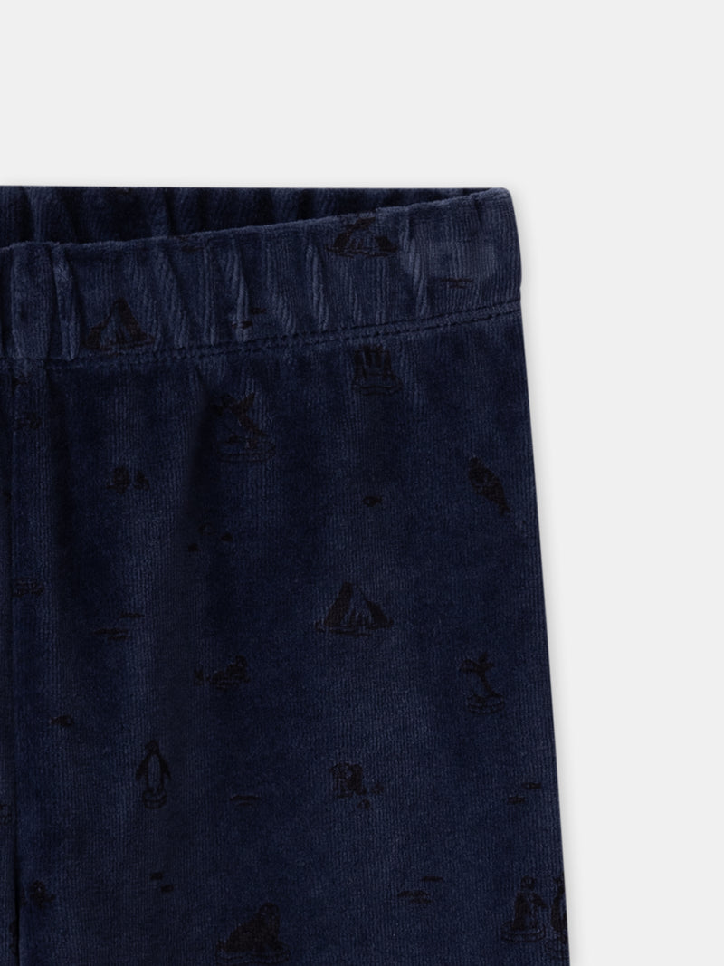 Pyjama bleu marine morse Garçon