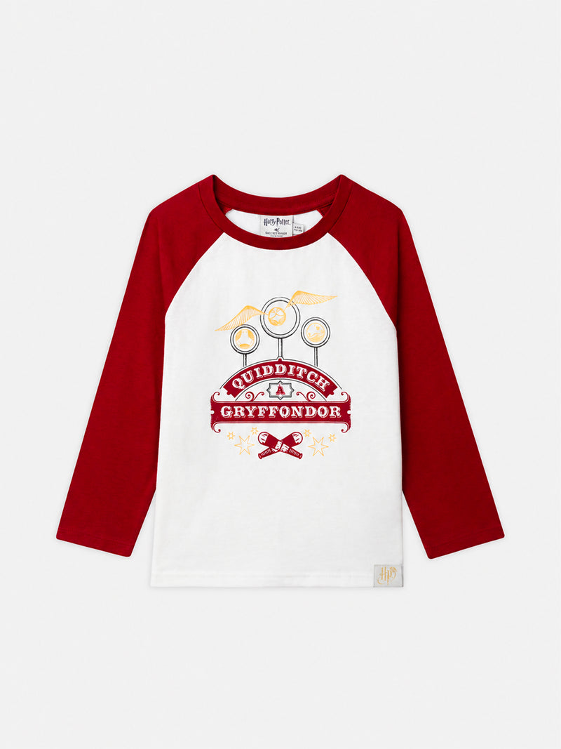 Pyjama Harry Potter bordeaux et écru imprimé "Gryffondor" Garçon