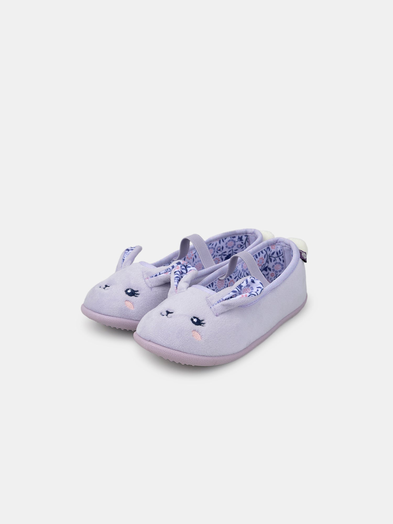 Chaussons violets lapin Fille
