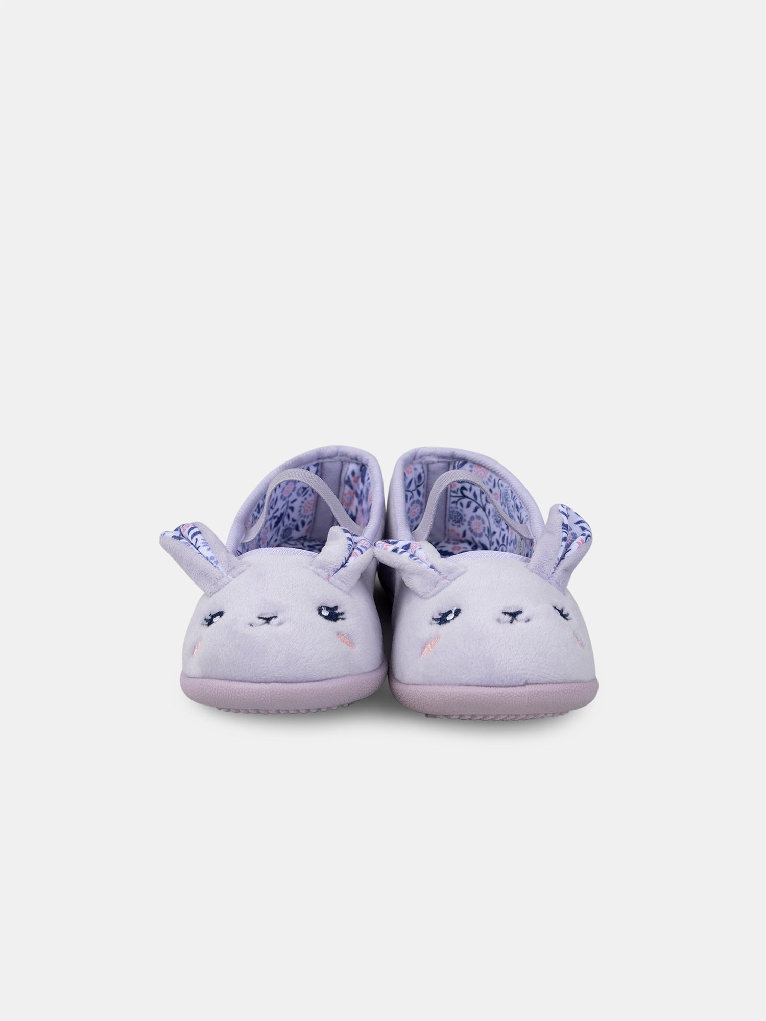 Chaussons violets lapin Fille