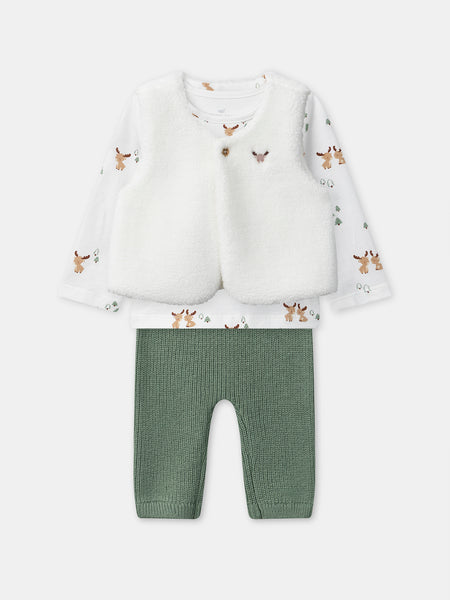 Serecofo Ensemble Thermique Bébé Enfant 1 Mois-3 Ans - Shirt Manches Longues + Pantalon Taille Haute Polaire Doux Hiver