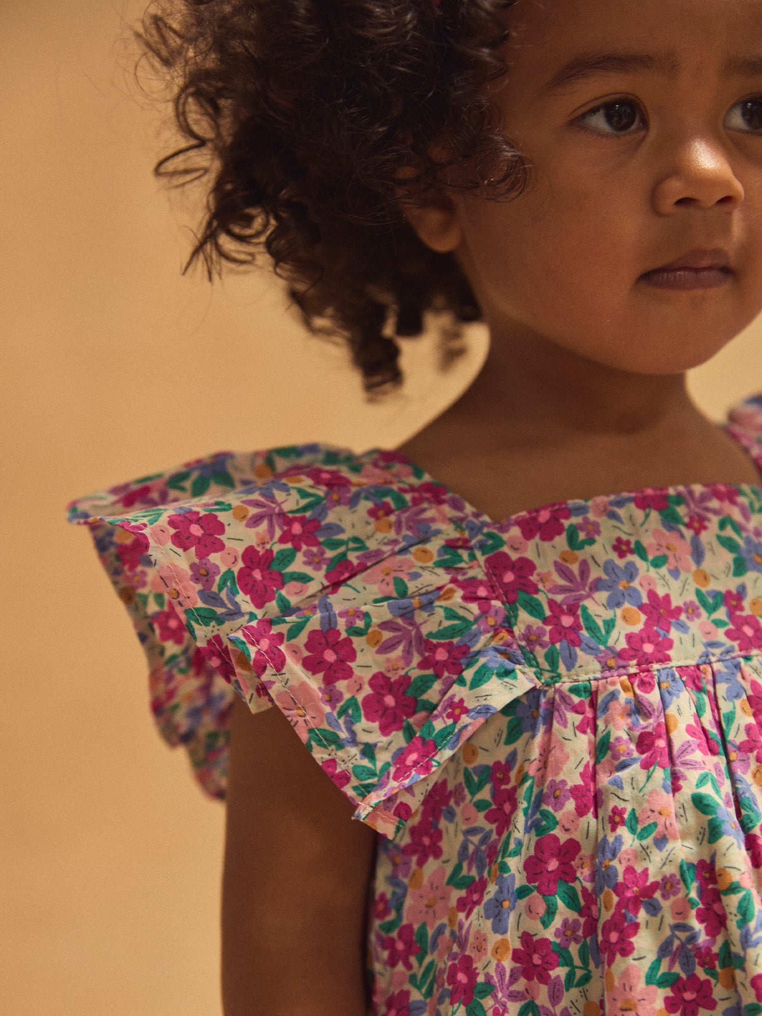 Robe et bloomer imprimé fleuri Bébé Fille