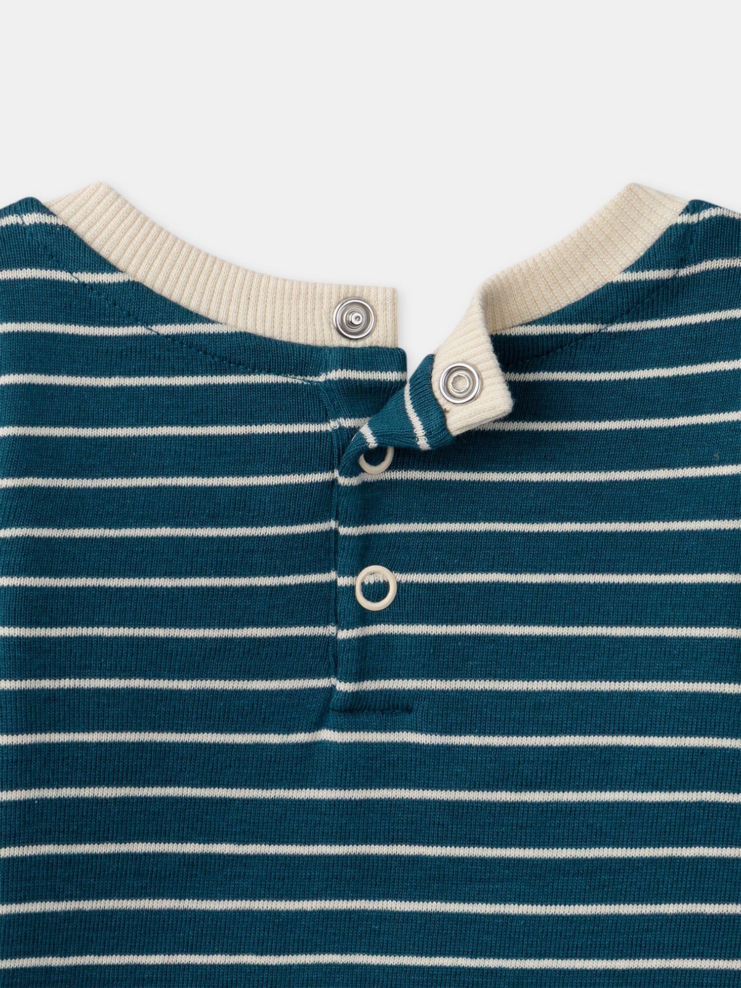 Body à rayures bleues Bébé Garçon