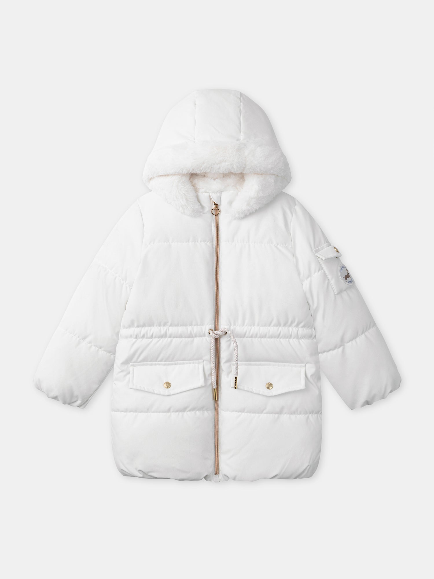 Doudoune blanche matelassé Fille