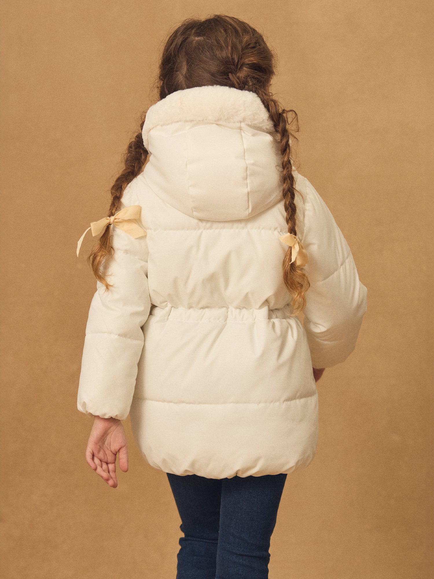 Doudoune blanche matelassé Fille