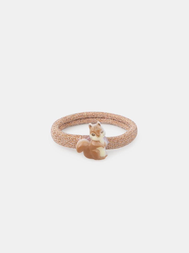Lot de 2 paires d'élastiques écureuil ou imprimé fleuri Fille
