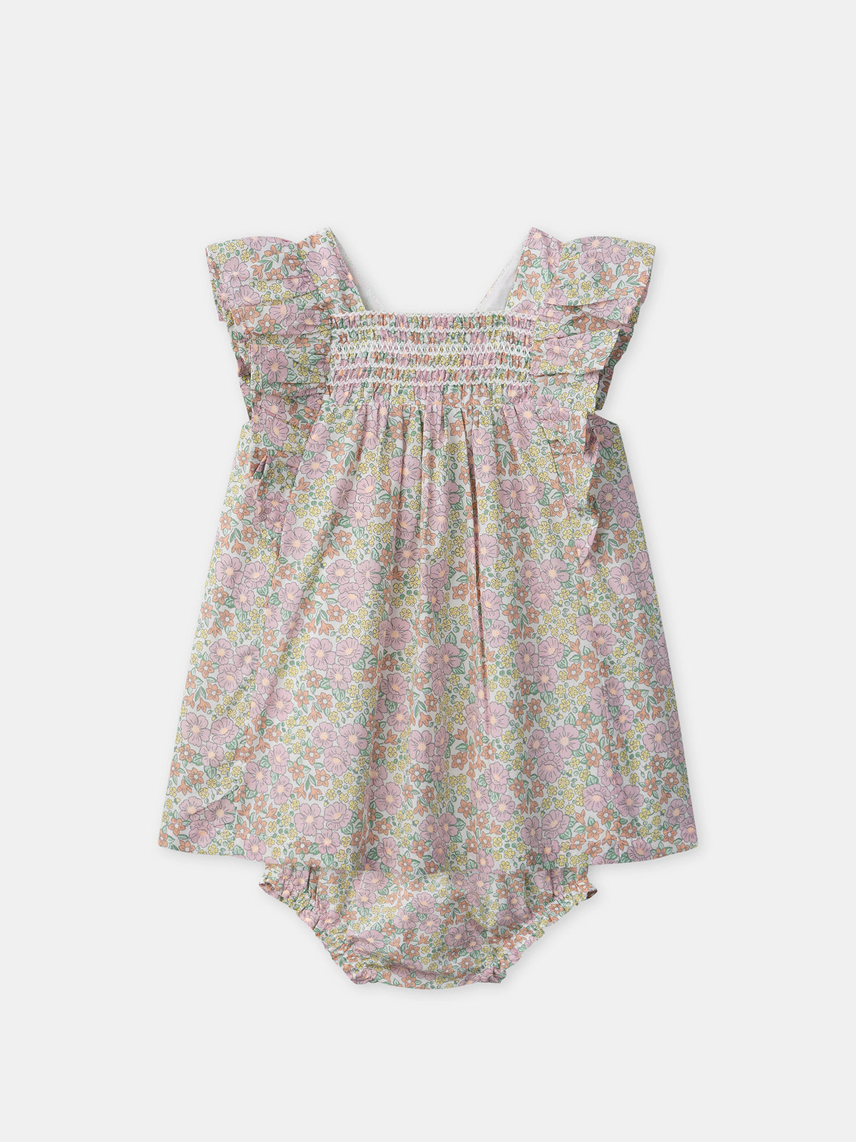 Robe + bloomer imprimé fleuri Bébé Fille