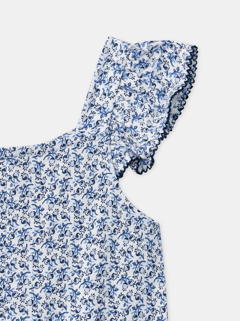 Tenue Bébé Fille : Fleurs de Coton - 3