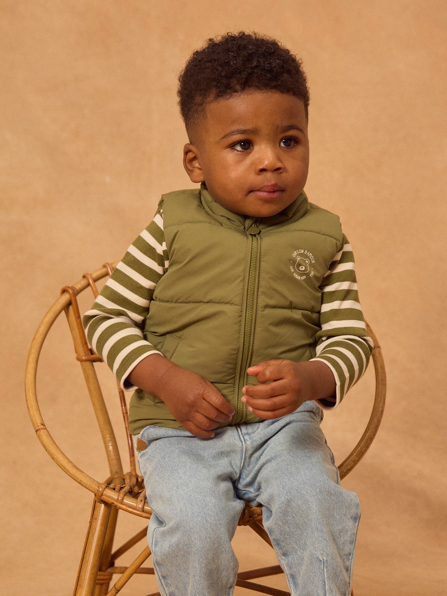 Manteau Bébé Garçon Style Policier - Manches Longues En Coton, Boutons Pressions, Taille 0-24 Mois - 12