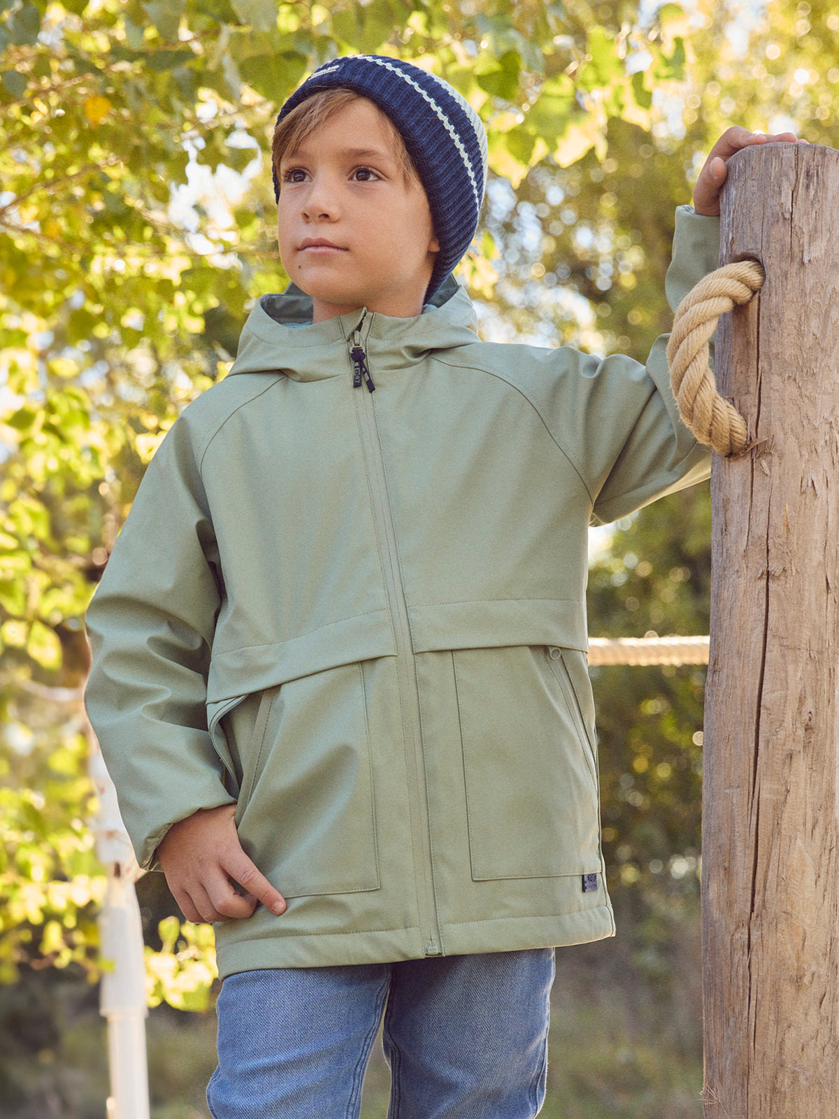 Parka Manteau Sergent Major Fille - Taille 8 Ans - Marron/rose - Occasion Très Bon état