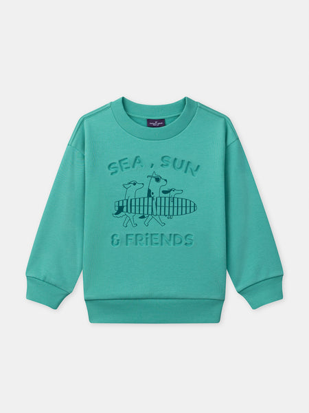 Sweat Gabriella K Taille 48 - Bleu Vert, Neuf Avec étiquettes (prix Magasin 39,90€)