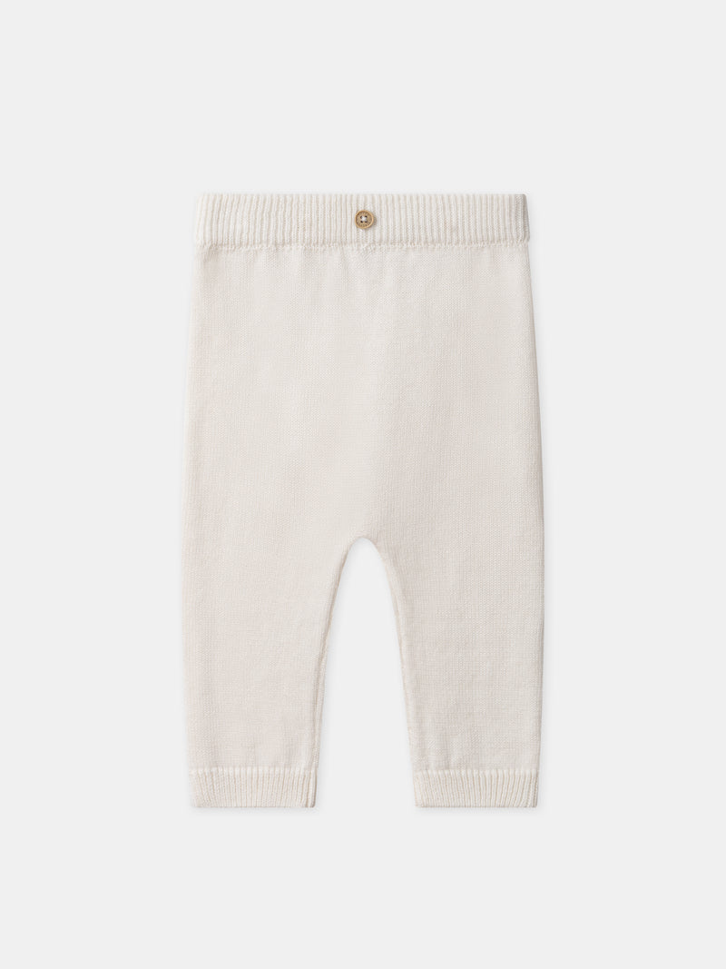 Ensemble tricot brassière + pantalon + chaussettes Naissance Mixte