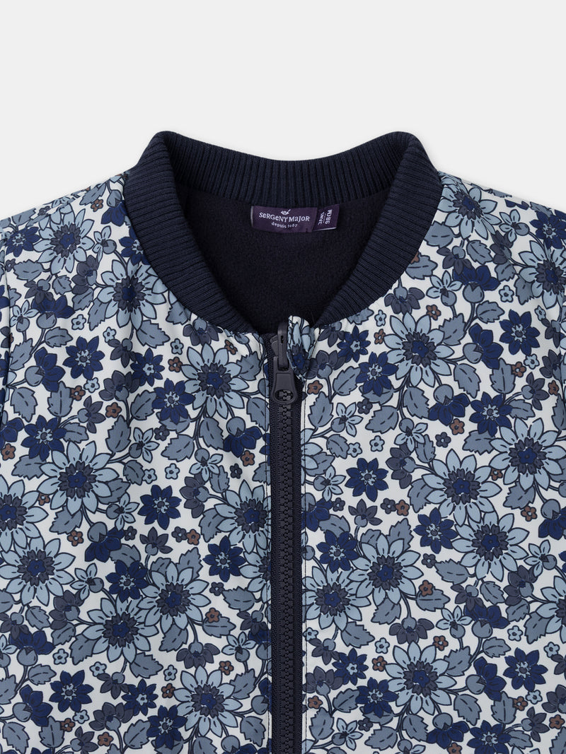 Parka 3 en 1 bleu marine pailleté Fille