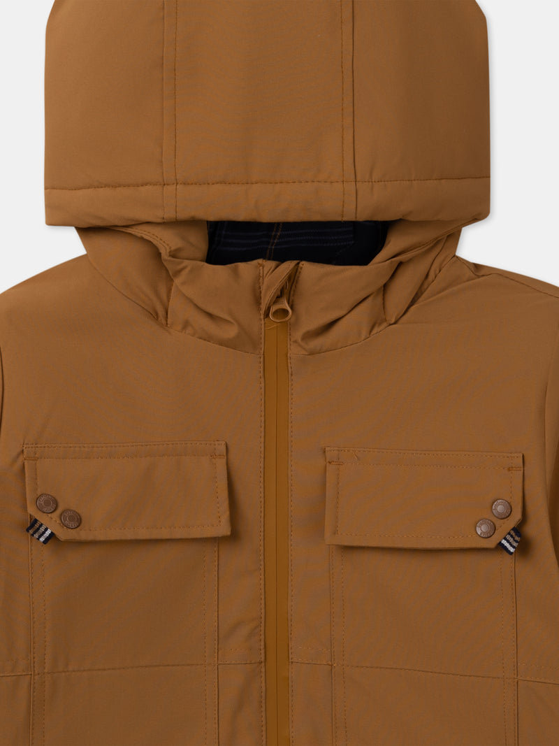 Parka 3 en 1 marron Garçon