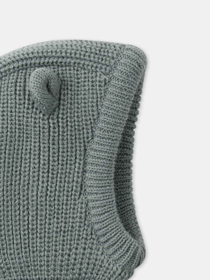 Cagoule vert à oreilles 3D Bébé Fille
