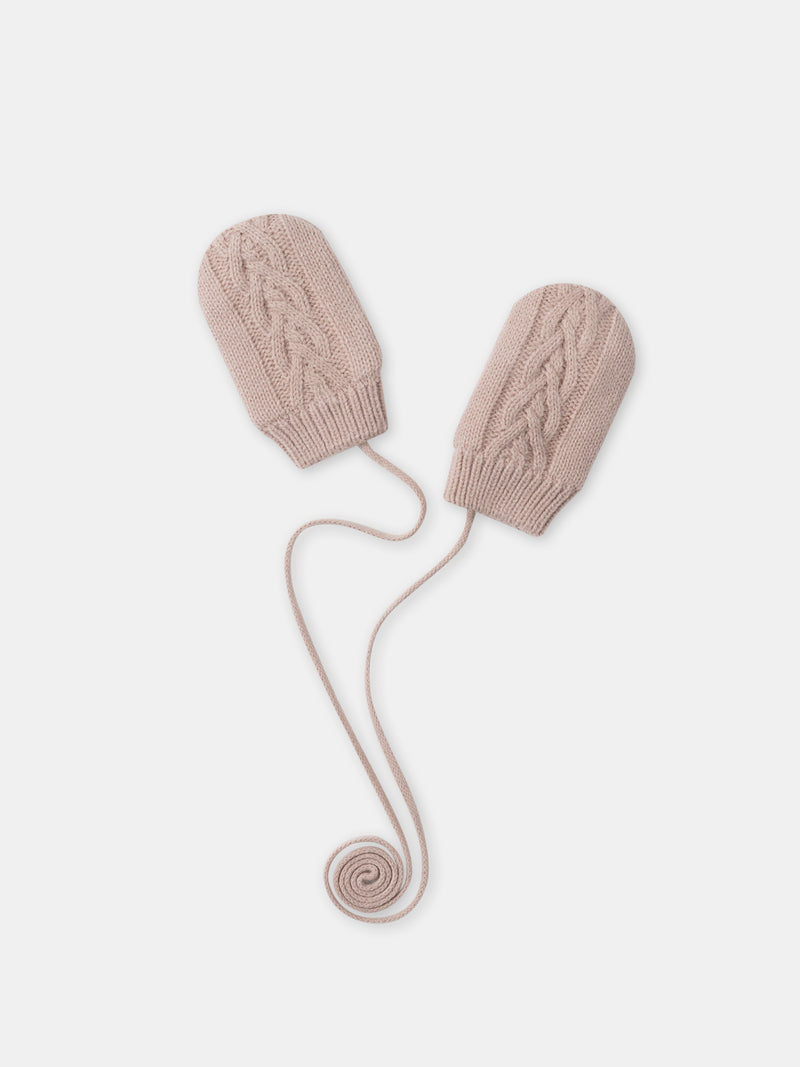 Moufles roses Bébé Fille