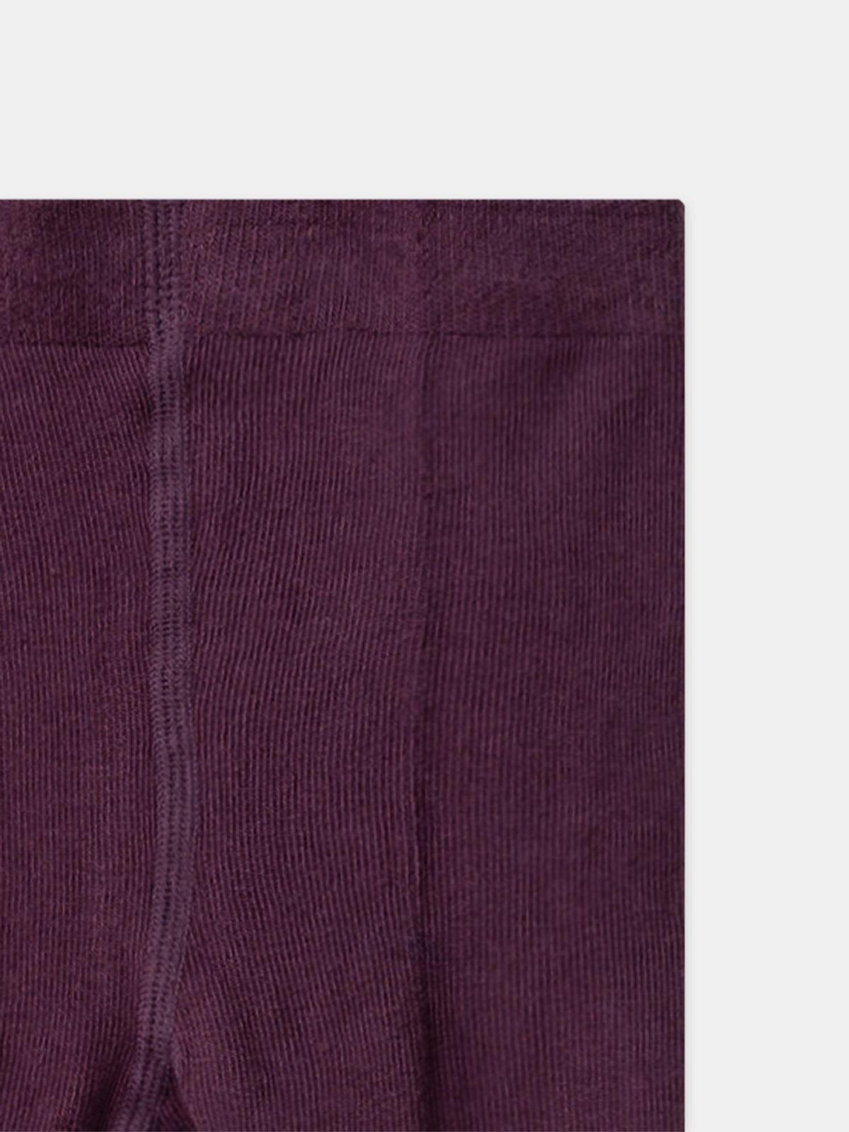 Collant bordeaux effet faux ajouré Fille