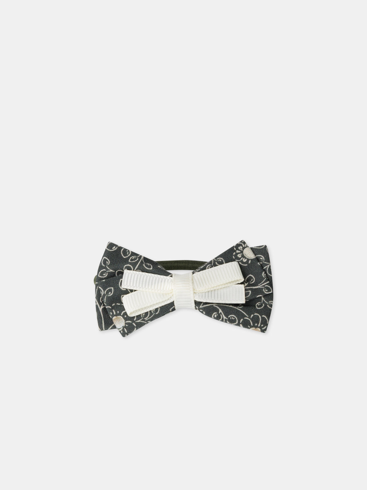 Lot de 2 élastiques nœuds imprimé fleuri Fille