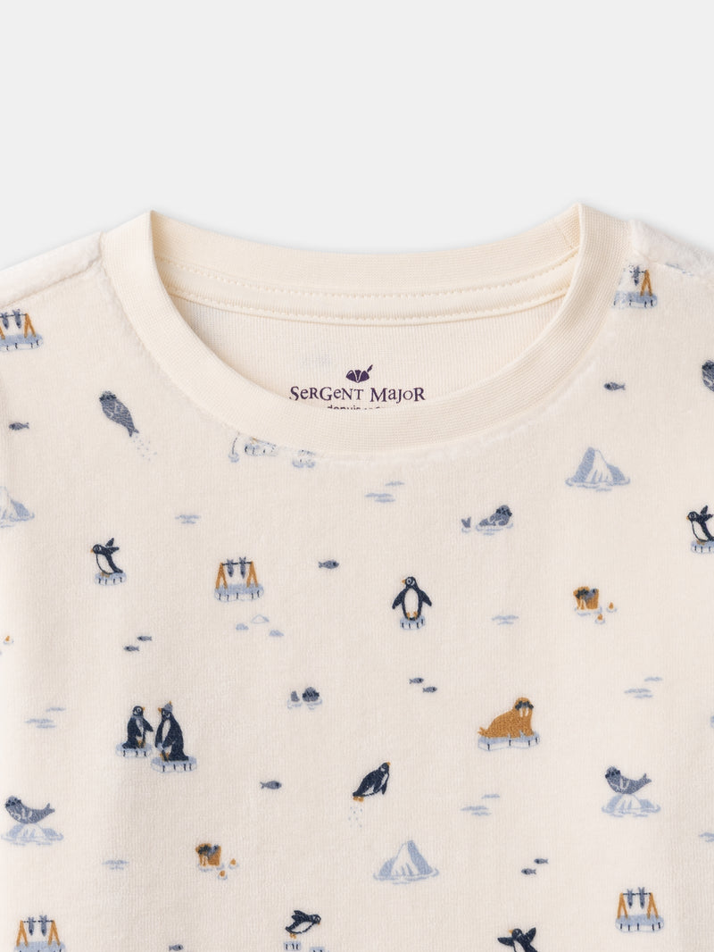 Pyjama écru motif banquise Garçon