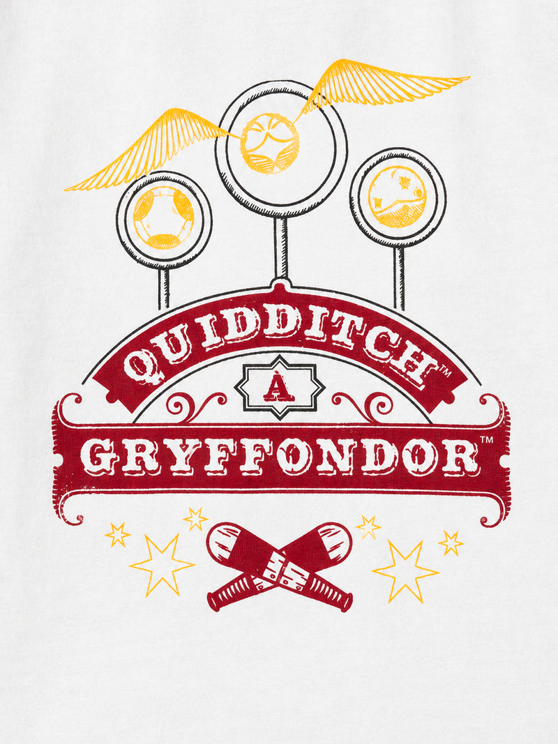 Pyjama Harry Potter bordeaux et écru imprimé "Gryffondor" Garçon