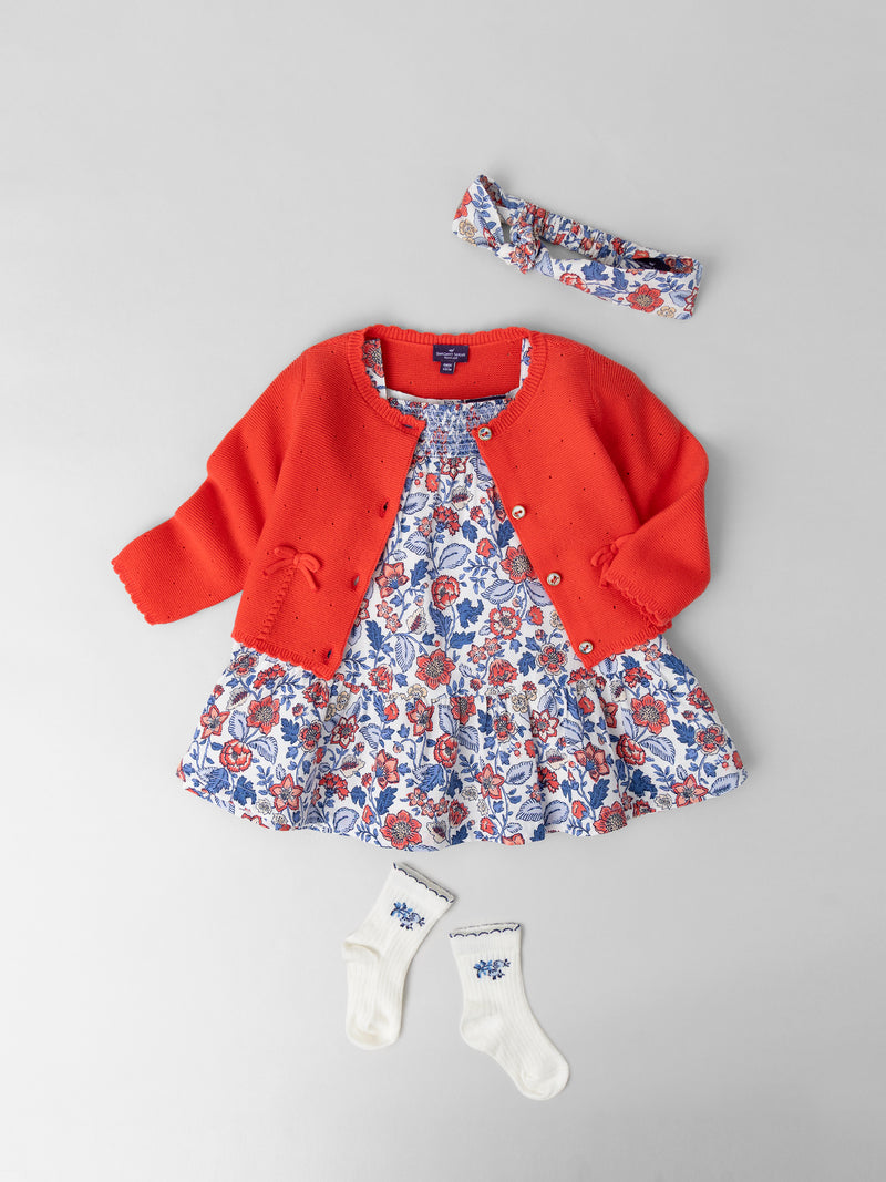 Tenue Bébé Fille : Douceur florale - 1