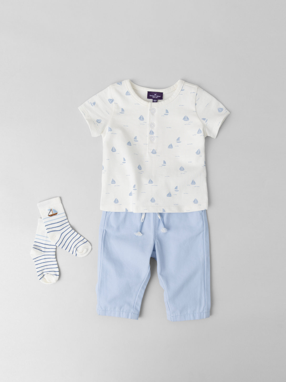 Tenue Bébé Garçon : Coquillage d’Azur - 1