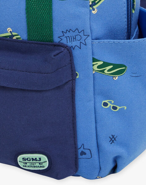 Sac à dos bleu fantaisie FUPACKAGE / 23E4PGN1BESC233