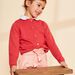 Cardigan rouge en coton