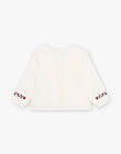 Blouse en voile de coton à broderies fleuries DAORELIA / 22H1BFX1CHE001