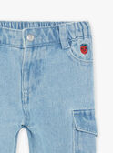Jean en denim style cargo FACEAN / 23E1BGB1JEAP269